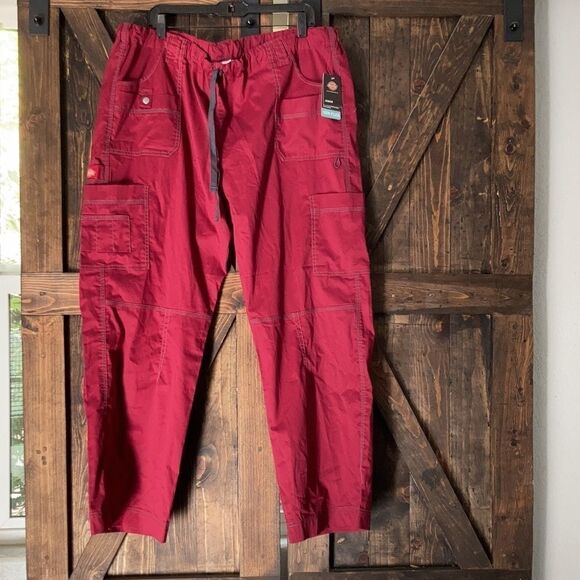 Dickies Gen Flex Scrub Pant Low Rise Drawstring Cargo 857455 - Picture 3 of 10